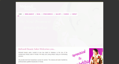 Desktop Screenshot of mehandibeautysalon.com